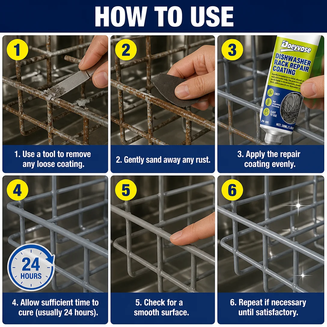 30ML Gray coating repair paste for metal dish drainers
