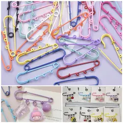 10/20pcs New Colorful Safety Brooch Pins With Loops Base Brooch Pins 3 Holes Jewelry Pin For Jewelry Making Supplies Accessories
