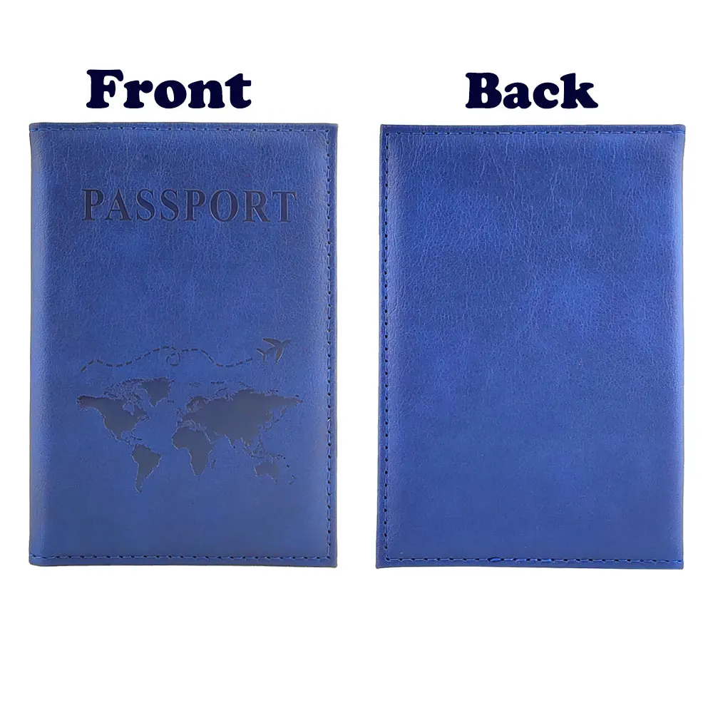 Customized Travel Passport Cover Wallet Bag PU Leather Passport Case ID Credit Card Travel Accessories Passport Holder