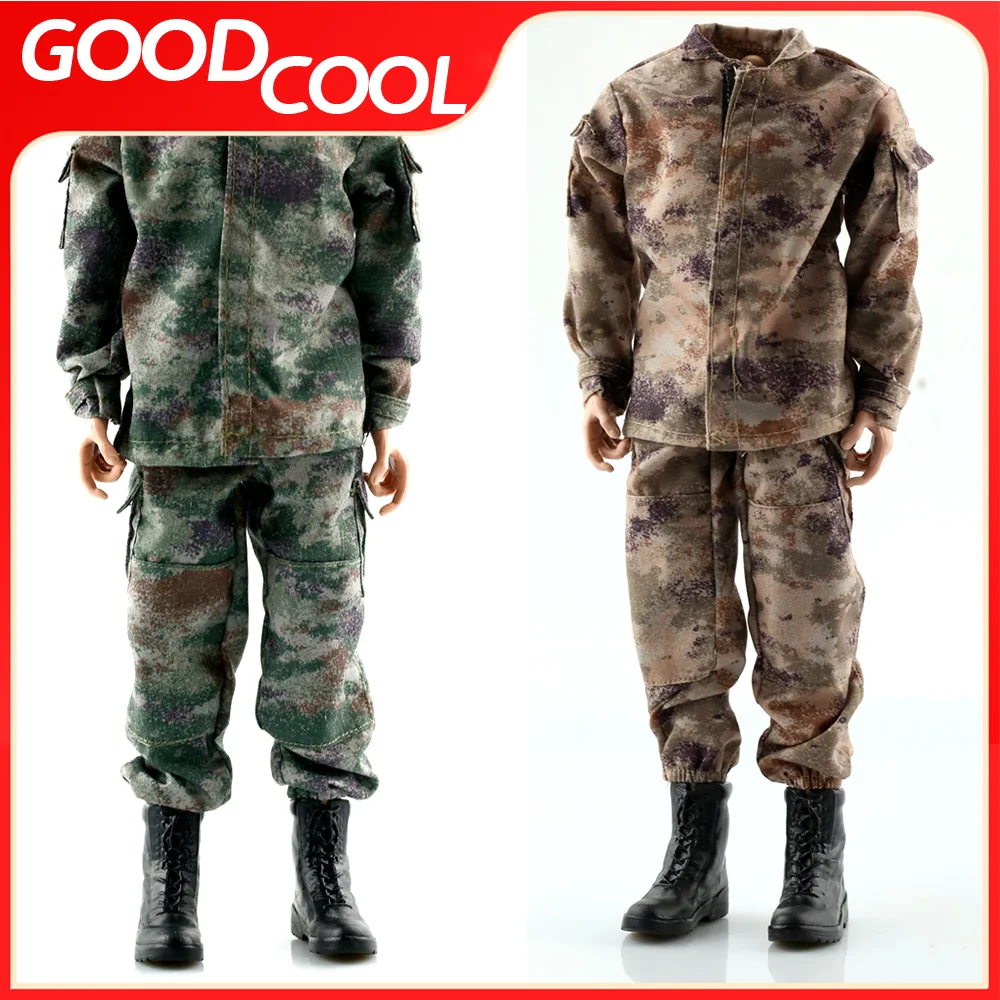 In Stock 1/6 Scale Male Soldier Starry Sky Desert/Starry Sky Jungle Combat Clothing Accessories Fit 12 inch Action Figure Body