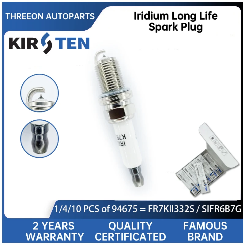 

KIRSTEN Iridium Spark Plug for GWM Greatwall Haval 1.5T 55580961 MD360019 0041591403 3707100WEC01 SIFR6B7G TOUCH 20 KSP94675