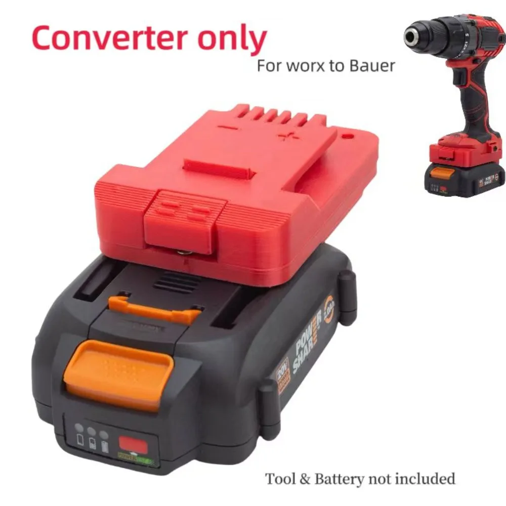 

Batteries Converter Adapter For Worx 4pin 20V Lithium Ion Convert To Ryobi 18V Cordless Tool Adapter(without battery and tools)