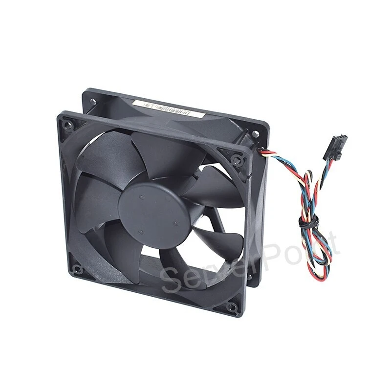 Test OK PV123812P2BF DC12V 1.3A 120*120*38mm 4 Wires Square Server Cooling Fan