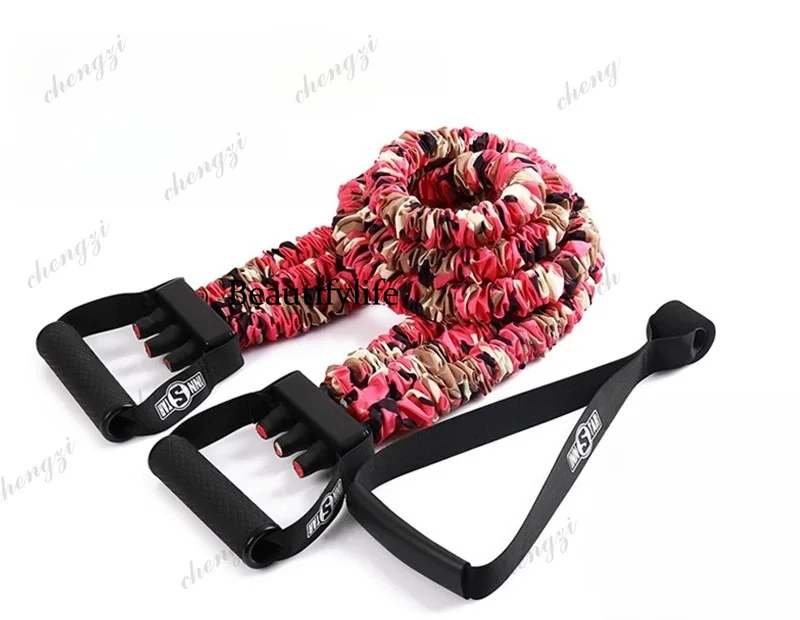 Multifunctional fitness elastic belt, home fitness equipment, strength training puller