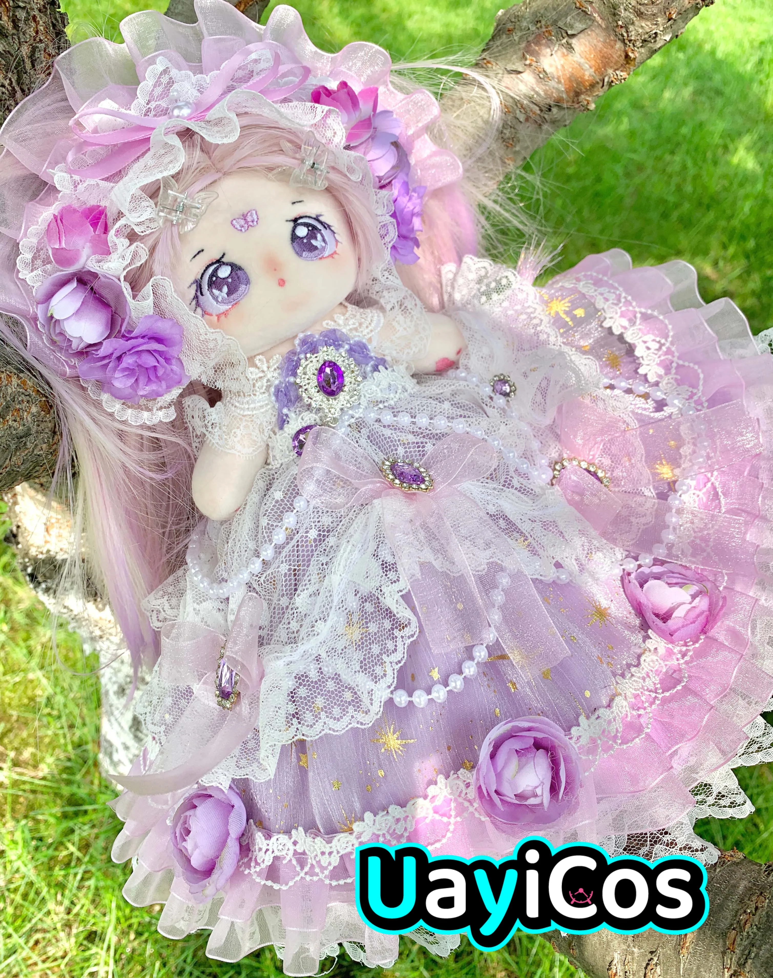 

20cm 30cm Doll Clothe Elf Princess Fairy Hanfu Lolita Sweet Dress Skirt Stuffed Plushies Plush Doll Accessories Anime Toy Kids G