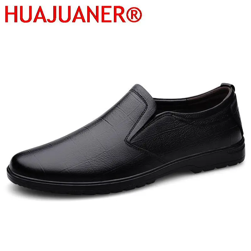 High Quality Brand Men Shoes Fashion Moccasins Genuine Leather Casual Male Loafers Slip-on Business Men's Shoes Driving Shoes