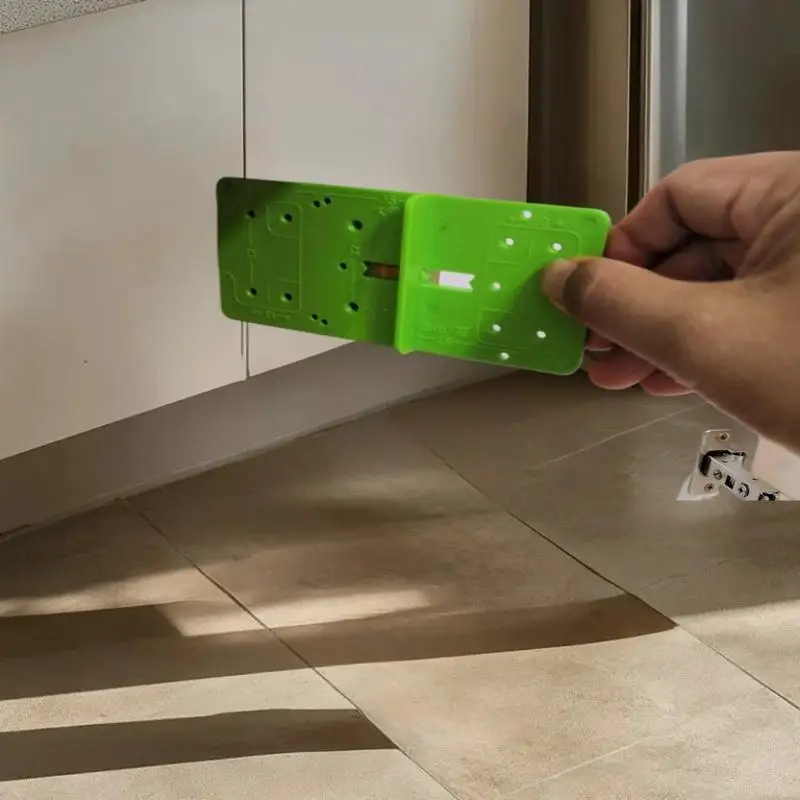 Gabarito chato para carpintaria, guia de perfuração de dobradiças, modelo de dobradiça de armários, ferramenta localizador de furos