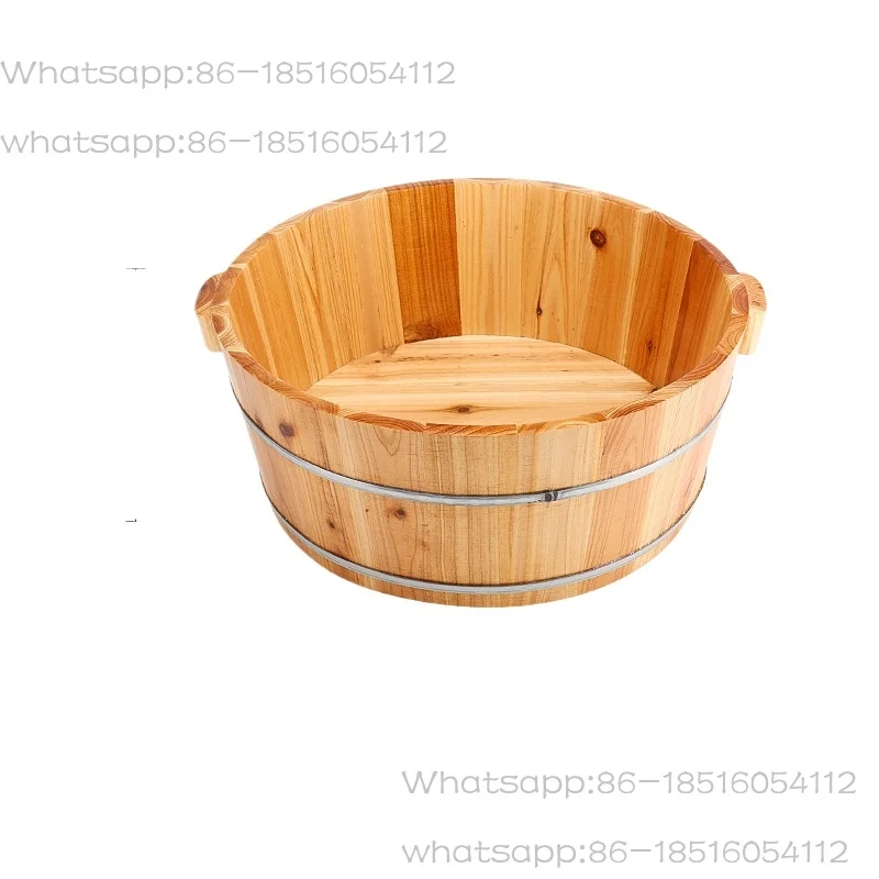 Rounded-Edge Wooden Bath Basin for Kids & Maternity Care Multi-Use Foot Soaking Tub Portable Baby Hygiene Face Feet Wash