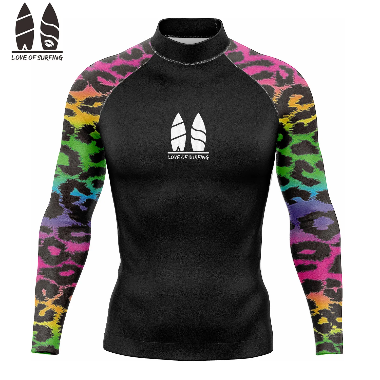 Camicie a maniche lunghe da uomo da surf Rashguard protezione Uv abbigliamento da surf Rash Guard costumi da bagno Surfer costume da bagno camicie
