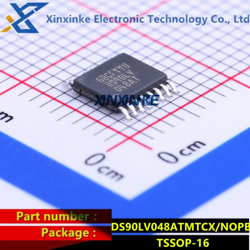 5PCS DS90LV048ATMTCX/NOPB TSSOP-16 LVDS Interface IC 3V LVDS Quad CMOS Diff Line Driver