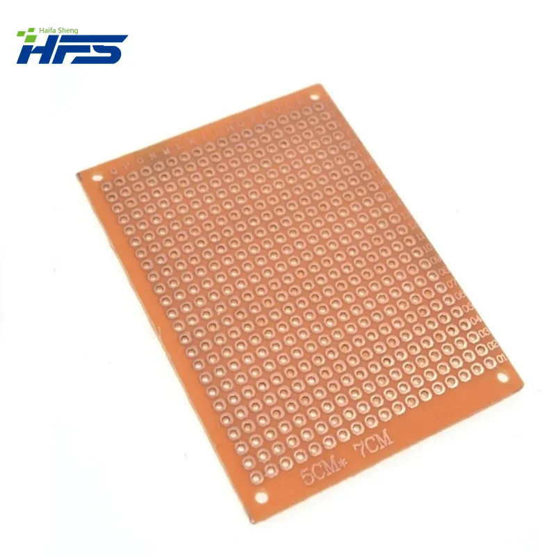 10Pcs 5*7 PCB 5x7 PCB 5cm 7cm DIY Prototype Paper PCB Universal Board yellow