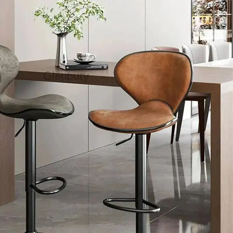 

Bar Adjustable Industrial Stool Back Chair Italian Style Living Room Bar Stool Chair Cheap French Cadeira High End Furniture
