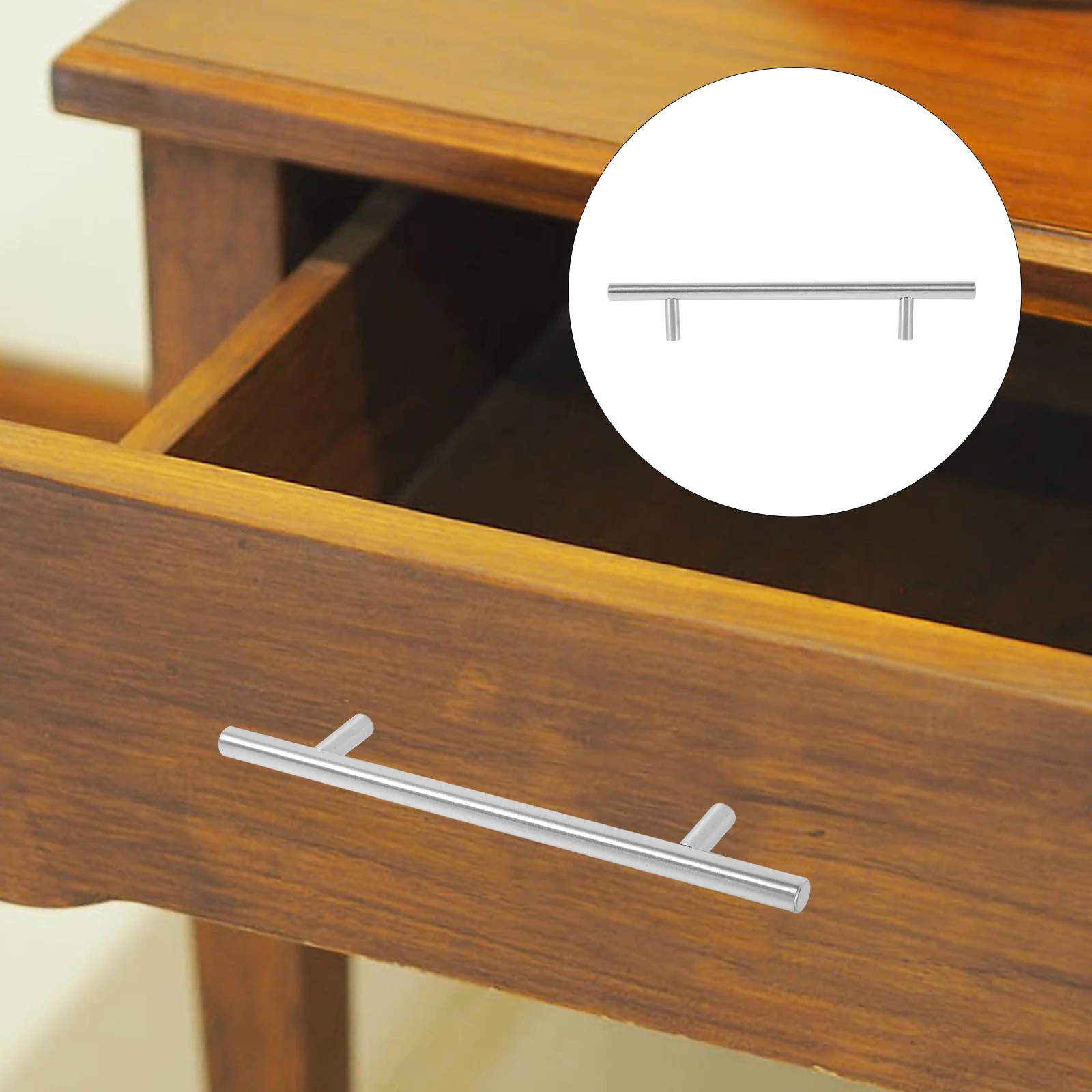 

10pcs Handle Door Pulls Stainless Steel 10x128x200mm Cupboard Closet Furniture Hardware Cupboard Pull Handles Random Color