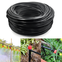 5m Black Drip Irrigation Hose Perfect for DIY Garden Irrigation System Or as Blank Distribution Tubing for Any Garden