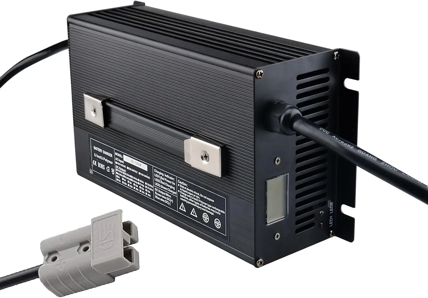 High Power 1200W Battery Charger 14.6V/16.8V 60A Charger for 12V Lifepo4 Lipo Battery 220V/110V Input
