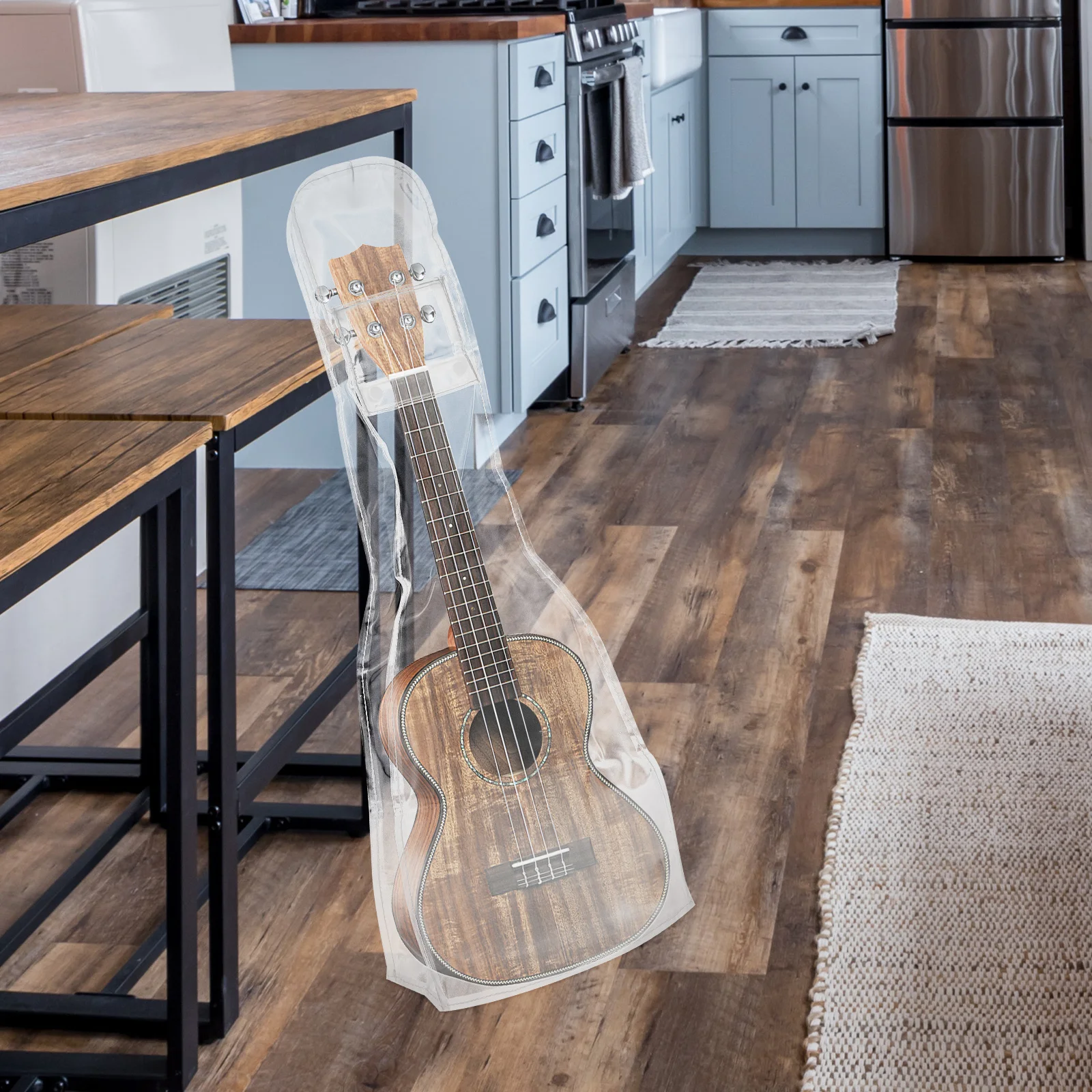 

Ukulele Dust Cover 26 Inch Transparent Plastic Protector Guitar Bass Travel Storage Violin Accessories Musical Instrument
