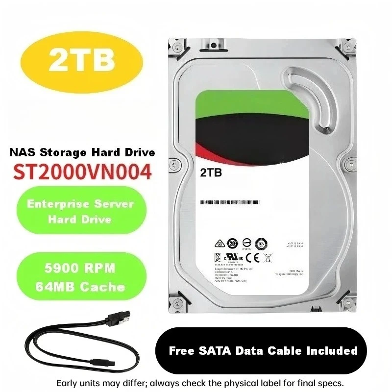ST2000VN004 2TB Enterprise Mechanical Hard Disk 2t Vertical Network NAS