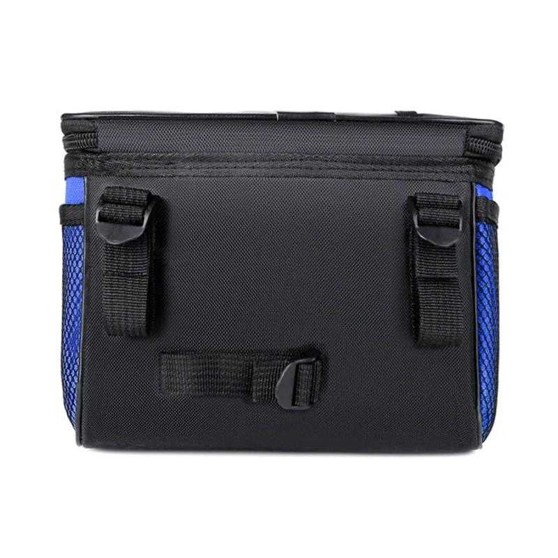 YD61 Bicycles Handlebar Bag Bike Frame Pannier Organizers Bag Large Bicycles Front Storage Pouches with Reflective Strips