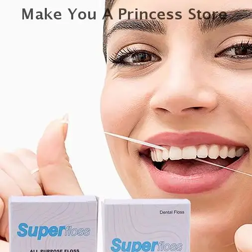 

50pcs Dental Floss Threaders Toothpick Expanded Flosser Multifunctional Cleaning Wire Line for Braces Oral Care