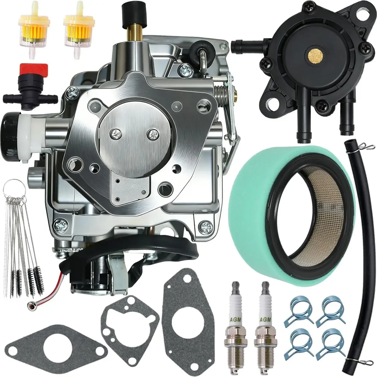 24-853-162-s Carburetor with Fuel Pump Fit for Kohler CH25 CH730 CH740 25HP 27HP Engines Replaces 24-853-34-S 24-853-93-S