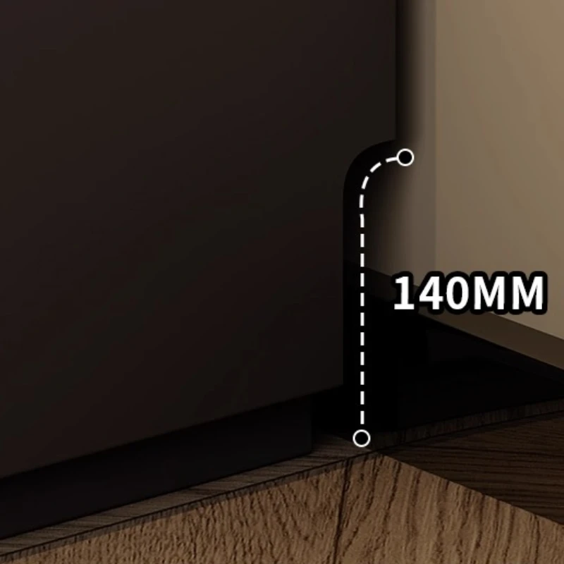 Modern Nordic Minimalist Solid Drawer Storage Cabinet With LED Light Vanity Dressing Table Storage Locker Living Room Cabinets