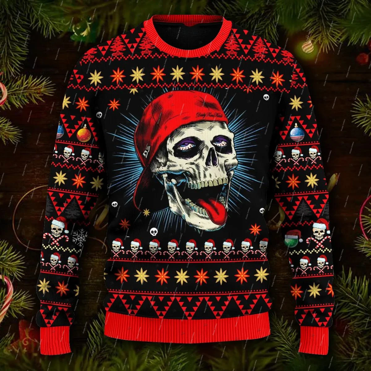 

Christmas Ugly Sweater Cosplay Santa Claus Pet Anime Cartoon Skull Vintage 3DPrint Harajuku Winter Pullover Funny Long Sleeves 0