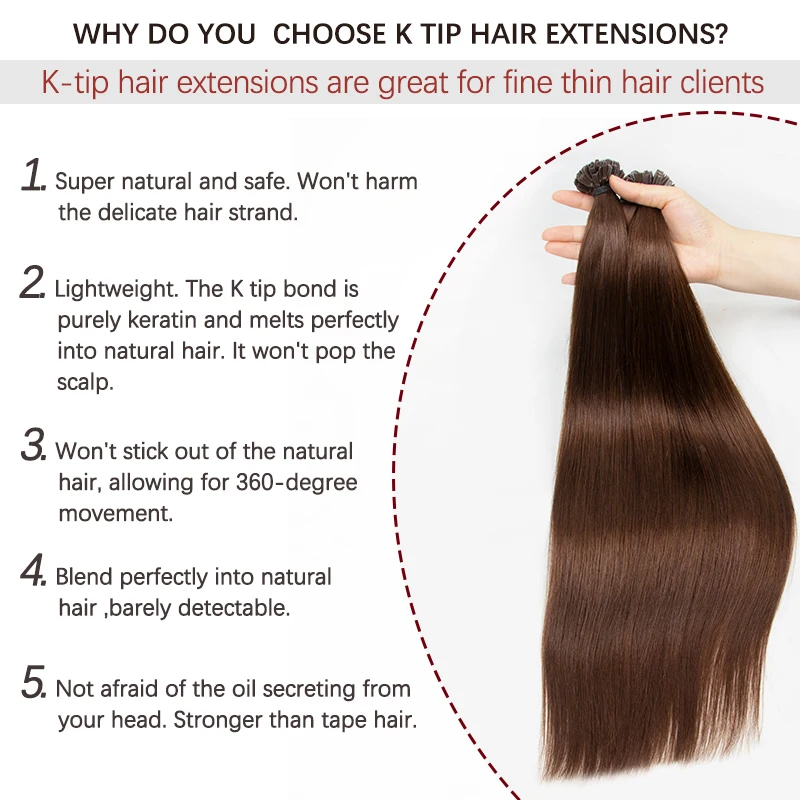 # 04 K-تلميح وصلات شعر شعر الإنسان V تلميح الكيراتين الانصهار وصلات شعر طبيعي مستقيم آلة تمديدات شعر ريمي #5