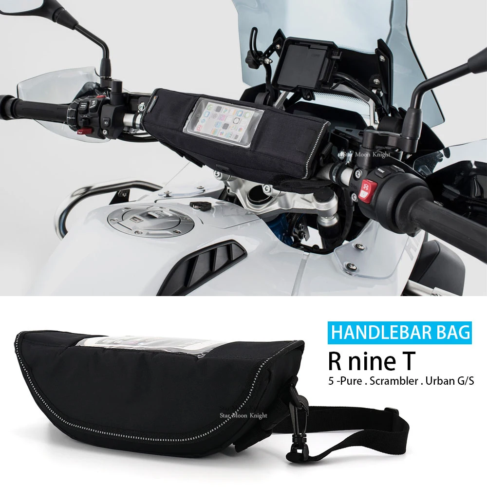 

Motorcycle waterproof Handlebar Bag Handle Bar bags Travel Tool bag For BMW R nineT RnineT R nine T Pure Scrambler Storage bags