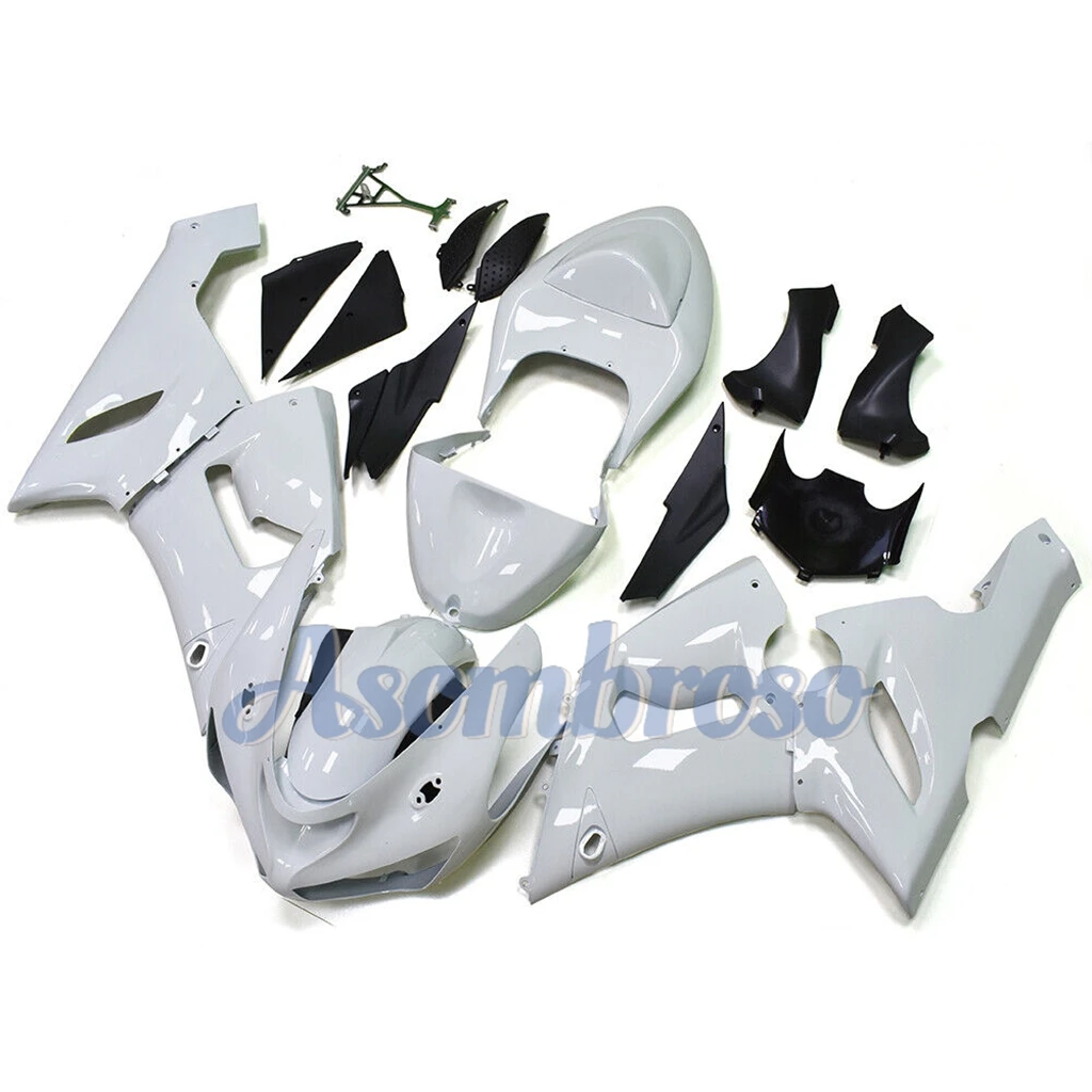 Motorcycle Full  Fairing For Ninja ZX-6R 2005 2006 ZX6R  ZX636 05 06 ZX 6R High Quality Pure White Body set