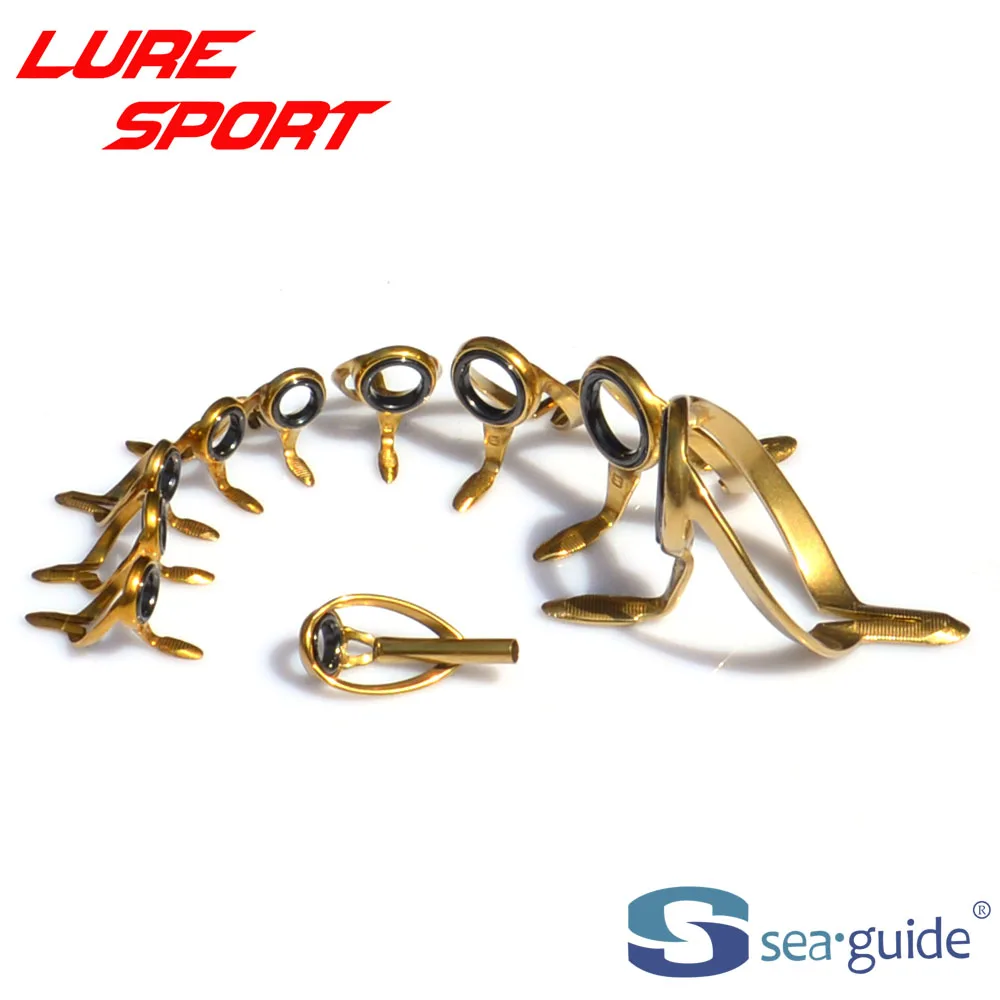

Комплект направляющих колец SEAGUIDE PVD Gold Frame 10PC HGXREST8 Top HGXRESG8 HGXRESG20 для тяжелых удилищ, компоненты для сборки, ремонта и DIY-проектов