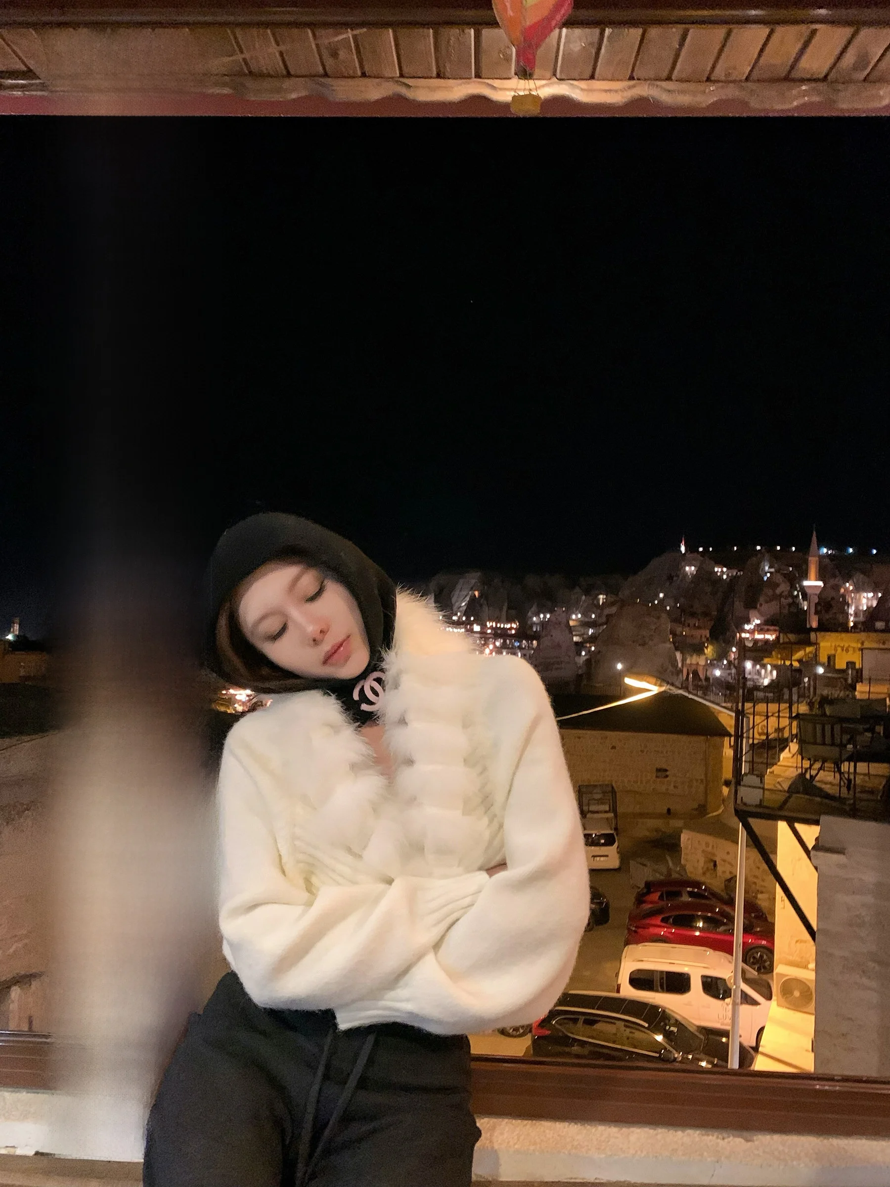 

Mas Ma Moonlight Lover Вязаный кардиган ort Sle Комплект из двух предметов, матовый высококачественный пушистый женский свитер с клапаном и воротником