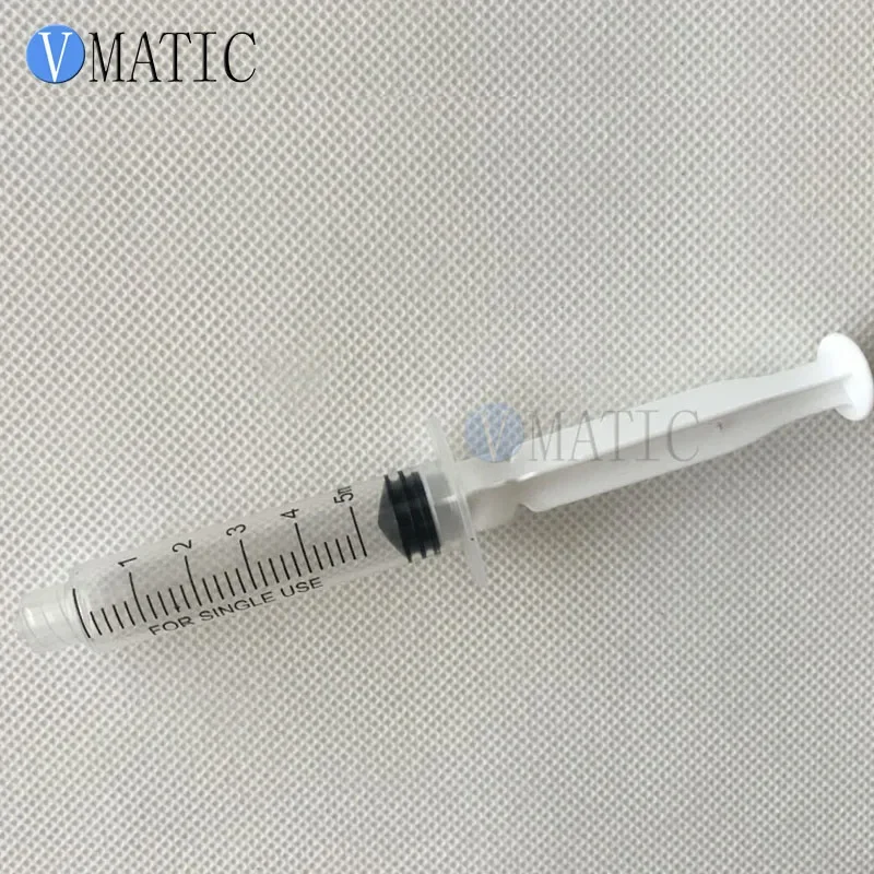 Free Shipping Non Sterilized 100Pcs High Quality Liquid Dispensing Luer Lock Syringes 5cc 5ml Plastic Glue Syringe