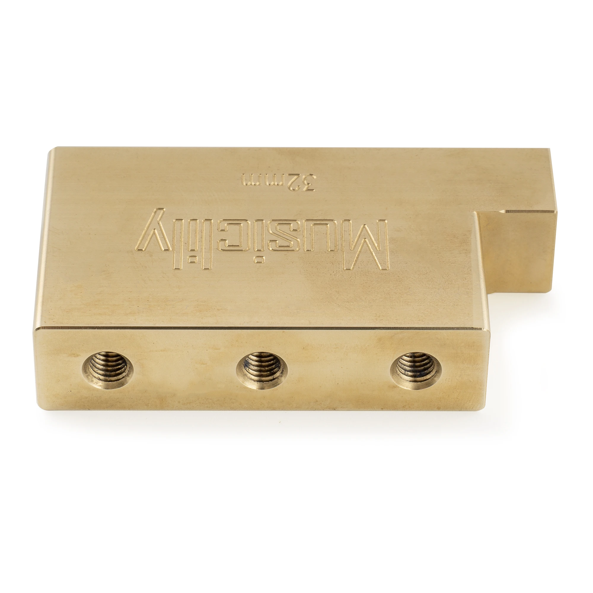Musiclily Ultra Vollmassiver L-förmiger Tremolo-Block aus Messing/Stahl für E-Gitarren mit Floyd Rose Locking Tremolo-Brücke – Detail 4