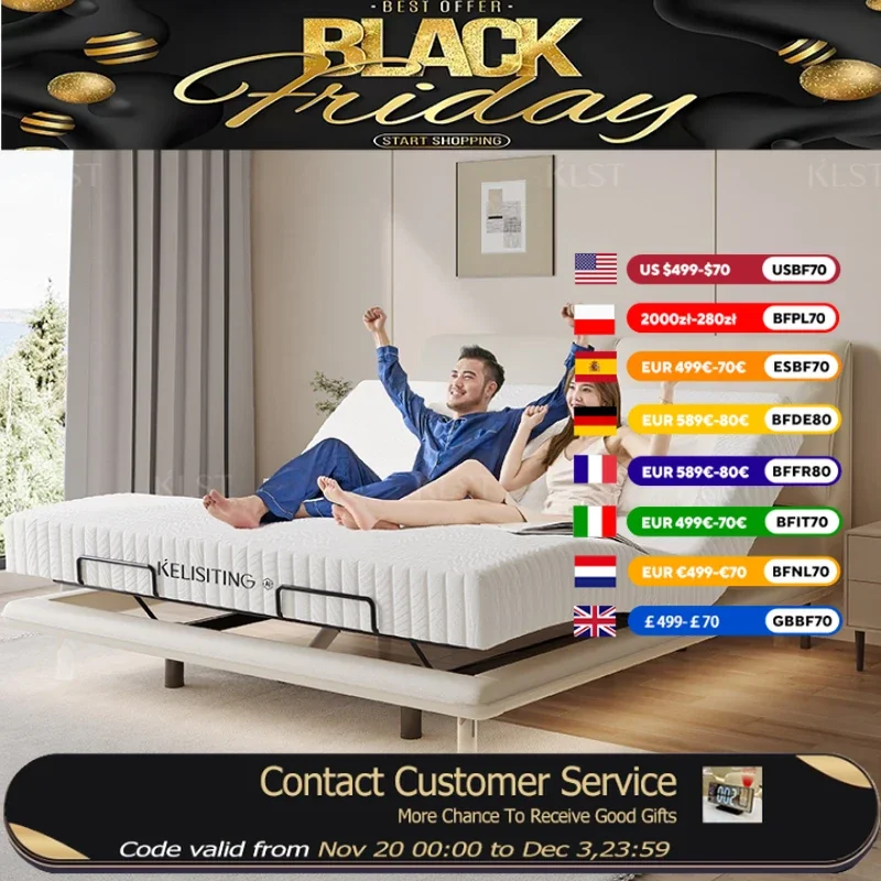 

Элегантный современный белый каркас двуспальной кровати, роскошная кожаная вилла, умная кровать, регулируемая электрическая кровать Cama, супружеский комплект для спальни, мебель