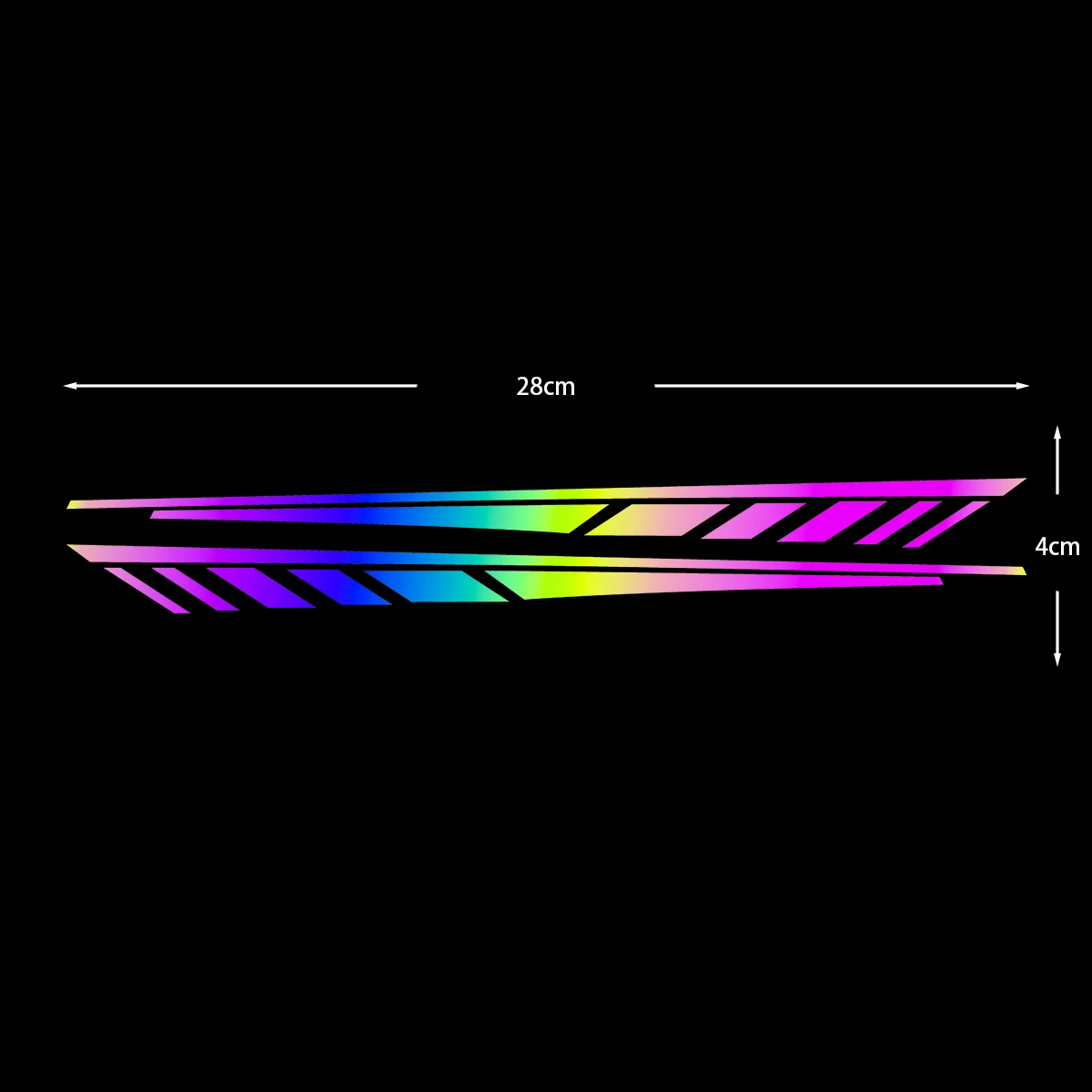 1 paar Motorrad Kotflügel Vorne Körper Universal Aufkleber Moto Körper Reflektierende Vinyl Aufkleber Zubehör Für R1 R3 Mt07 Mt09 Tmax