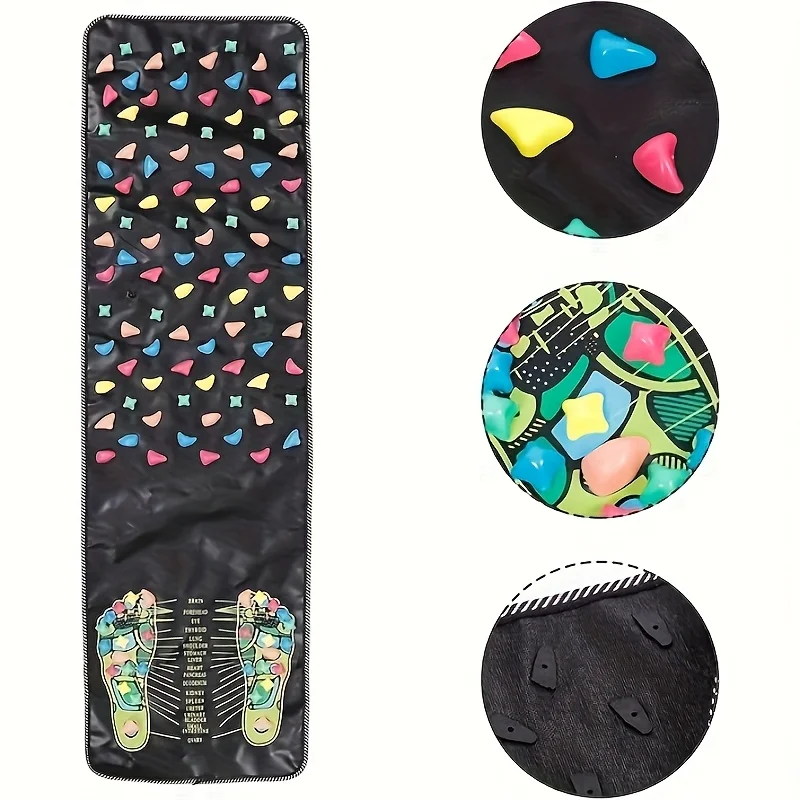 

Portable foot massage pad, reflex therapy path stone, suitable for acupressure pads for office workers and elderly people, with
