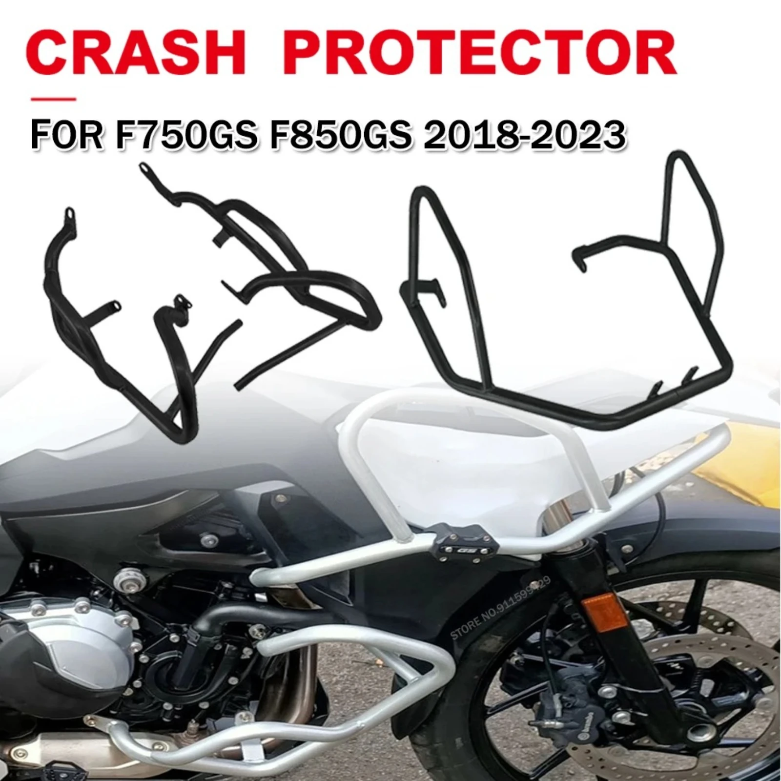 

Защитная дуга (крашбар) для мотоциклов BMW F750GS F850GS F 750 850 GS 2018-2023: защита бака, двигателя и обтекателей