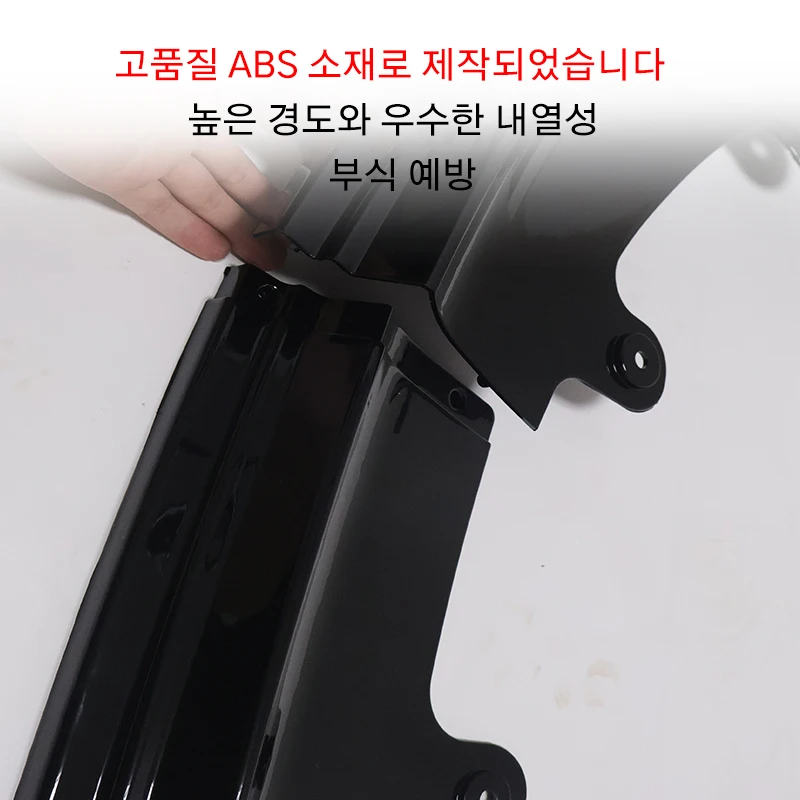새로운 테슬라 모델 Y 주니퍼 2025+ 출시용 프론트 범퍼 프론트 립 프론트 쇼벨 키트 세단 바디 스포일러 스플리터 키트 썸네일 4
