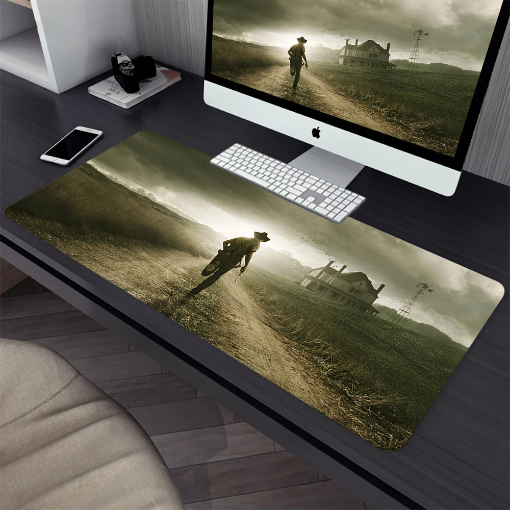 Imagem -04 - Walking Dead Grande Gaming Mouse Pad Computador Mousepad Computador Computador Computador Gamer Computador Portátil Tapete do Rato do Escritório Mausepad Xxl Teclado Tapete de Mesa o