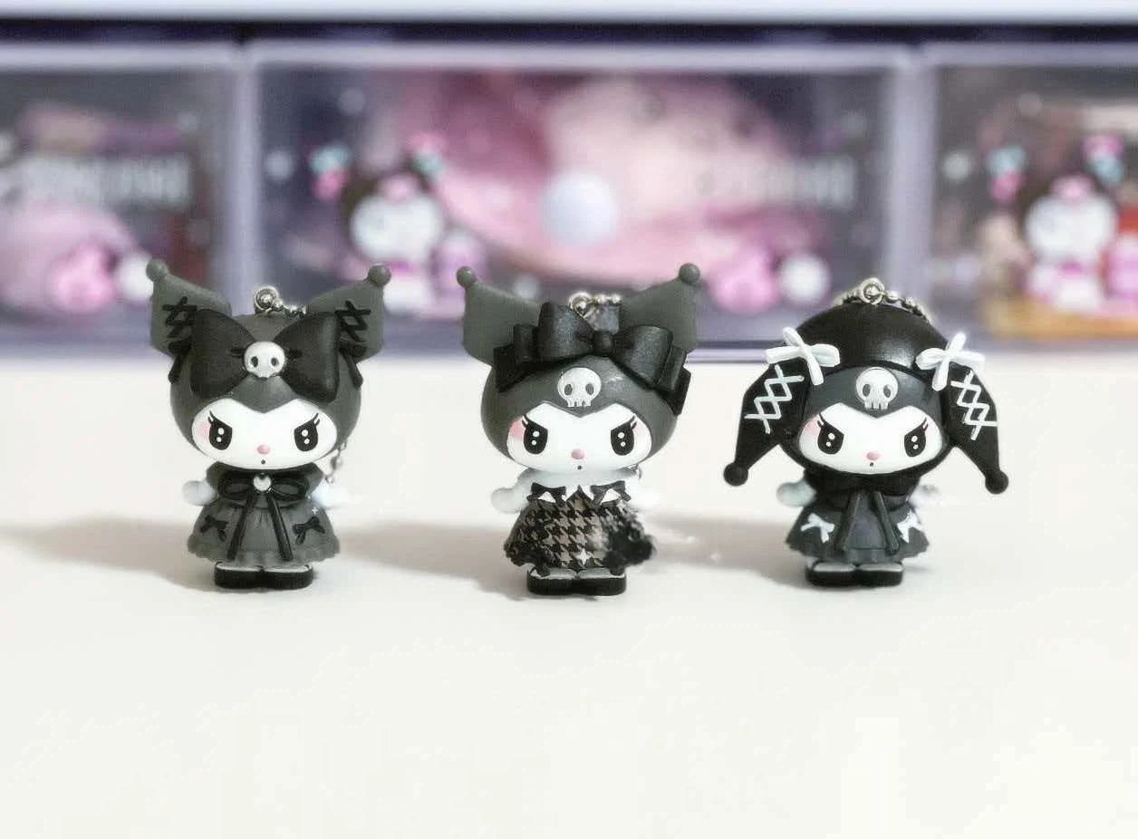 

4cm Mini Kuromi Blind Box Cartoon Character Action Figures Dolls Surprise Bag Cute Model Collection Trendy Toy Christmas Souveni