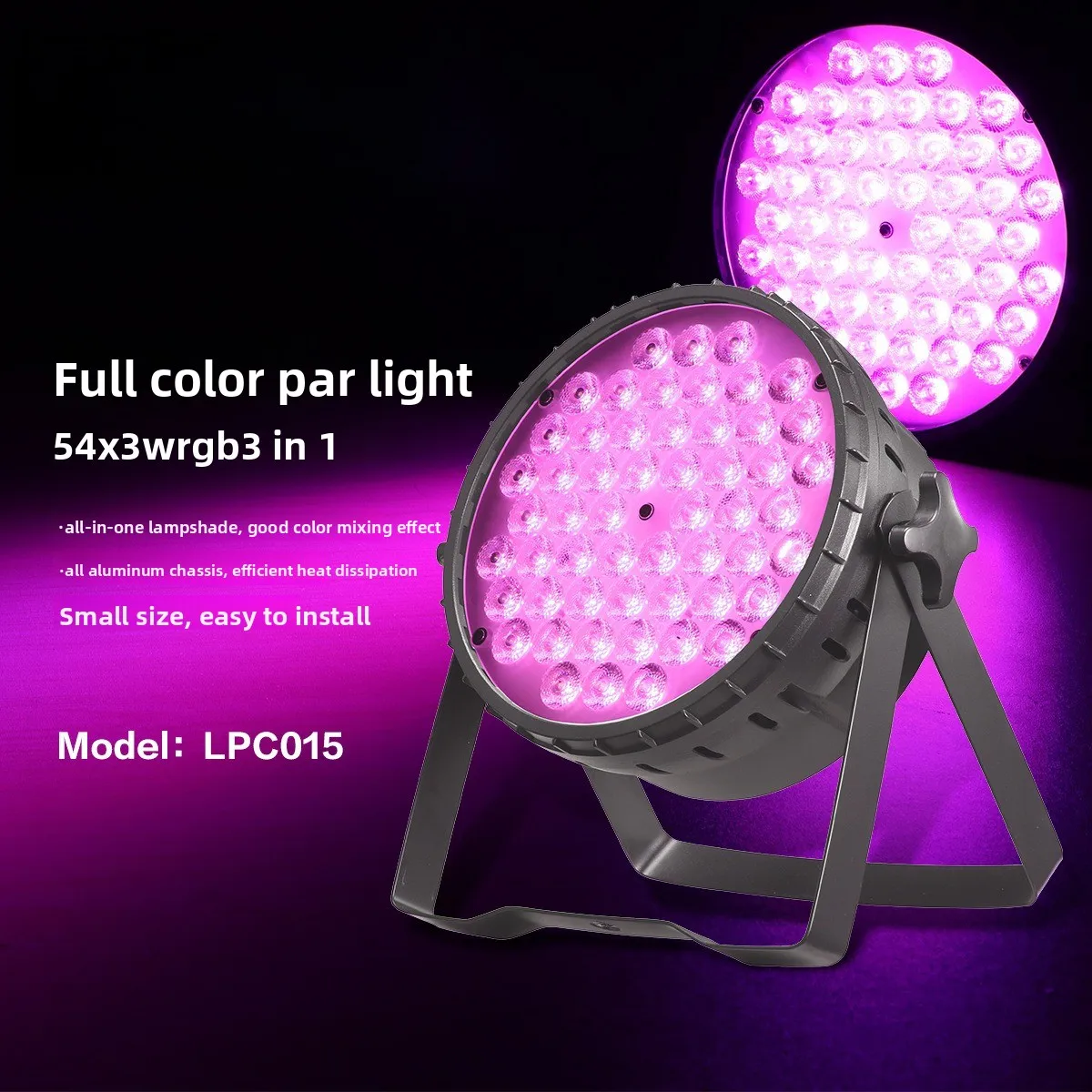 

Dapu LED par lights 54 3W full-color stage lighting dyeing lights par lights banquet hall wedding flat par light show