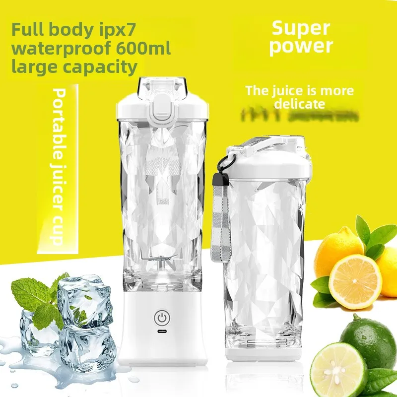 

Mini Home Use Juicer Portable Electric Juicing Cup Kitchen Blender Cooking Machine Espremedor Elétrico with Strap Large Capacity