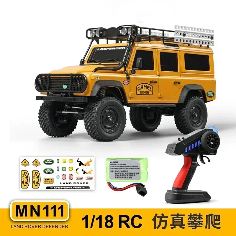 Rc Car Mn111 D90 D110 Kit Version 1/18 4wd Climbing Car Toys 180 Motor Led Light Portal Axle Aluminum Body-Shell Remote Control