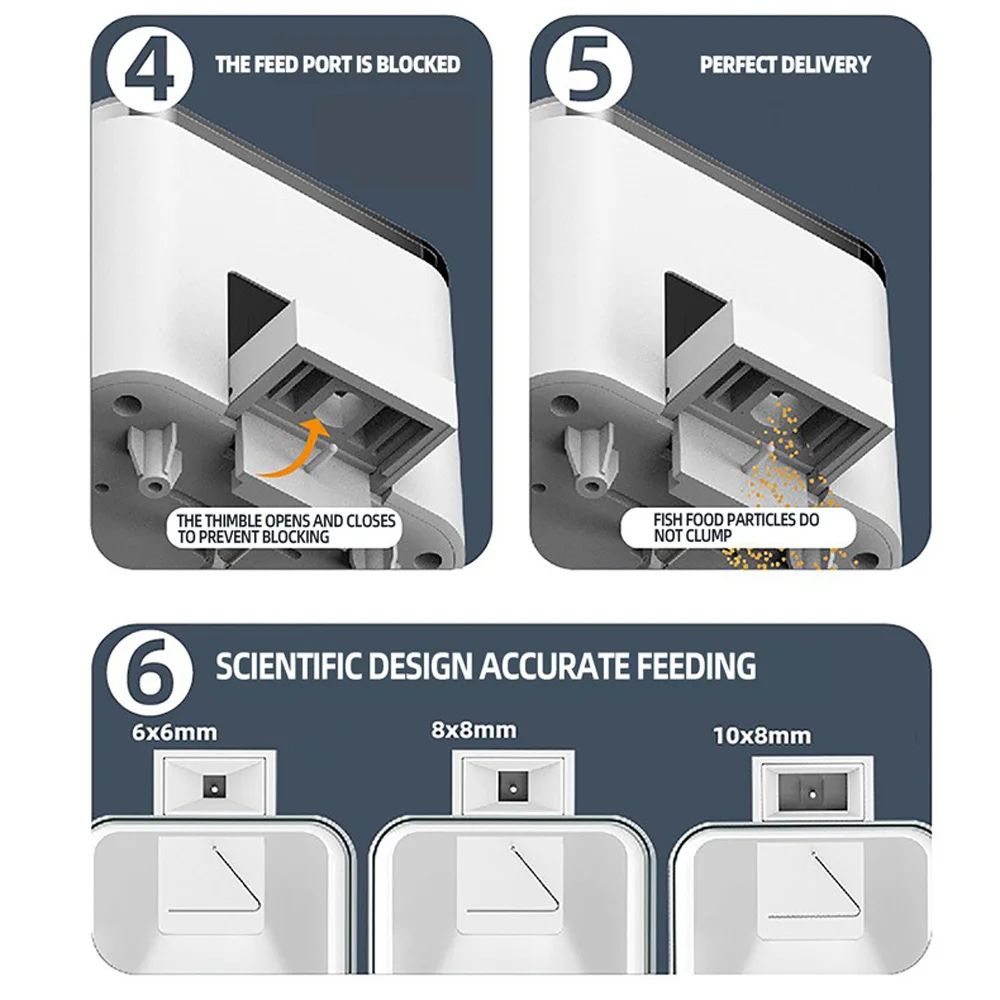 Intelligent Timing Fish Tank FeederFully Automatic Fish Feeder Fish Feeding Machine Dual Purpose