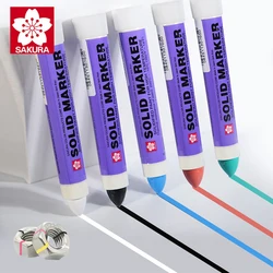 3pcs Japan SAKURA Solid Paint Markers XSC Industrial Metal Tire Water Writing Steel High Temperature Marking Pen Office Supplies