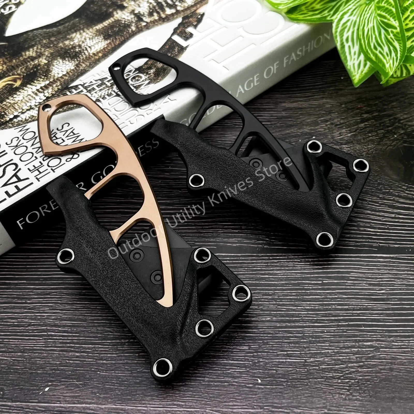 Meistverkauftes Hochhärte-Mini-Jungfern-Messer mit feststehender Klinge: 440C Klinge + Griff Outdoor-Wander- und Campingmesser Urlaubsgeschenke – Detail 3