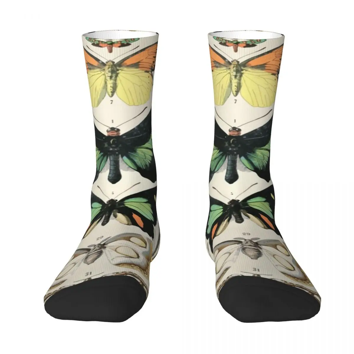 

Adolphe Millot papillons B Socks funny gift Hiking boots designer compression Mens Socks Women's