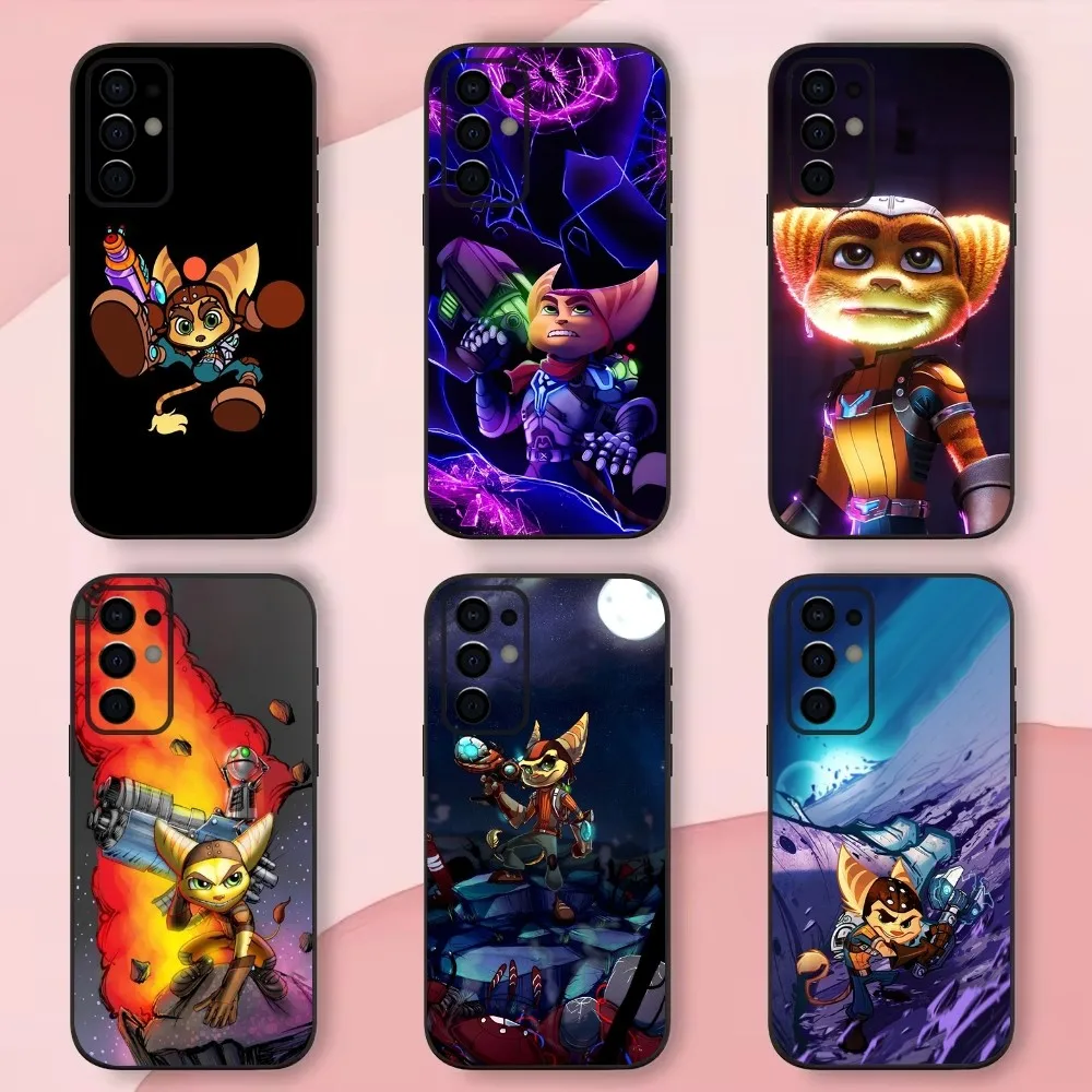 Game R-Ratchet Clank Phone Case For Samsung S24,S21,S22,S23,S30,Ultra,S20,Plus,Fe,Lite,Note,10,9,5G Black Soft Shell