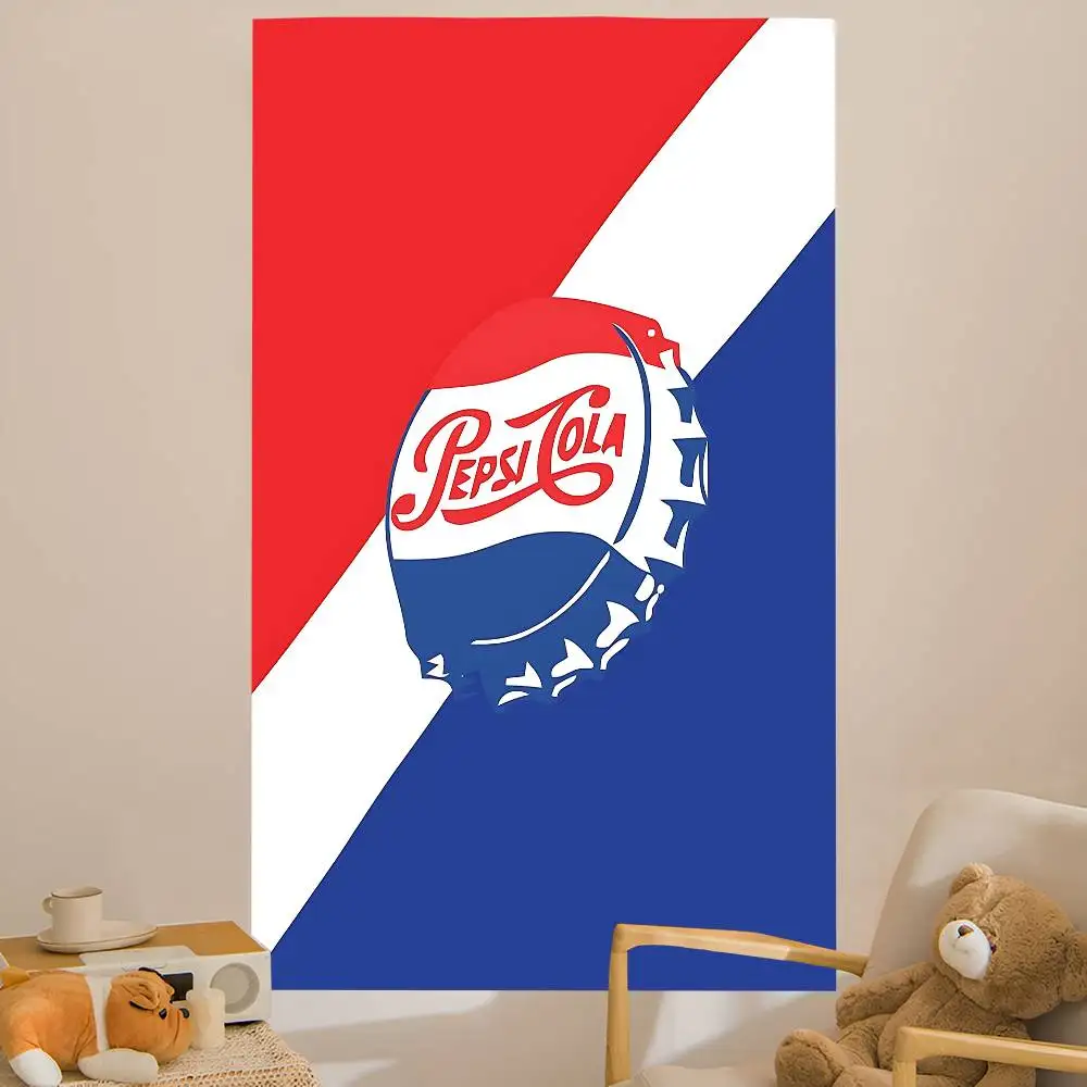 Drinks P-Pepsis Cola Printed Large Wall Tapestry Art Science Fiction Room Home Decor Decor Blanket