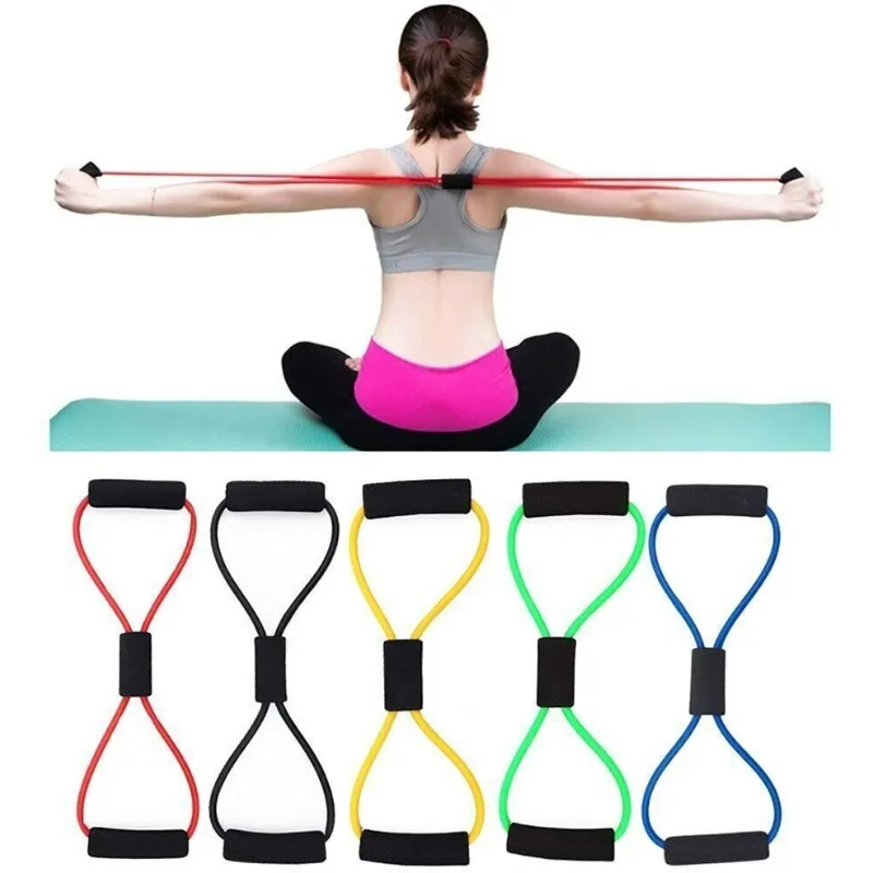 Yoga Elastic resistance bands Gym Fitness sports Equipment muscle exercise Home Gym Accessories Agility Training Stretch Bands